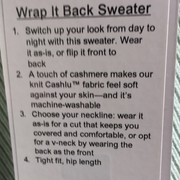 NWT lululemon wrap it back sweater sea breeze - Picture 2 of 4